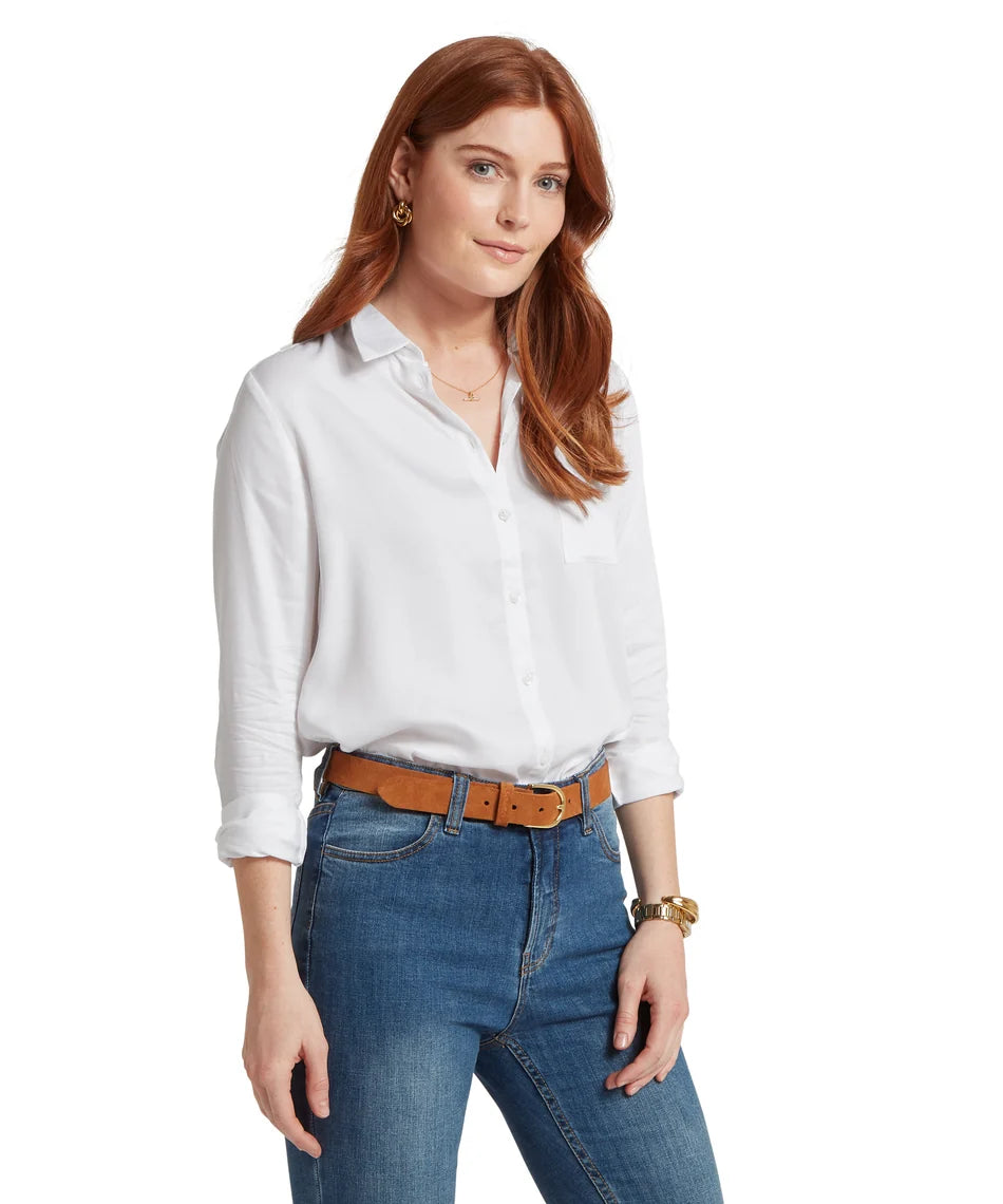 Schöffel Ladies Countrywear, the Alton Blouse in White