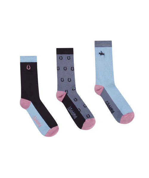 Schoffel Accessories , the Women'S Bamboo Sock (Box Of 3) (Equestrian Mix)