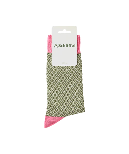 Schoffel, Braemar Sock - (French Rose)