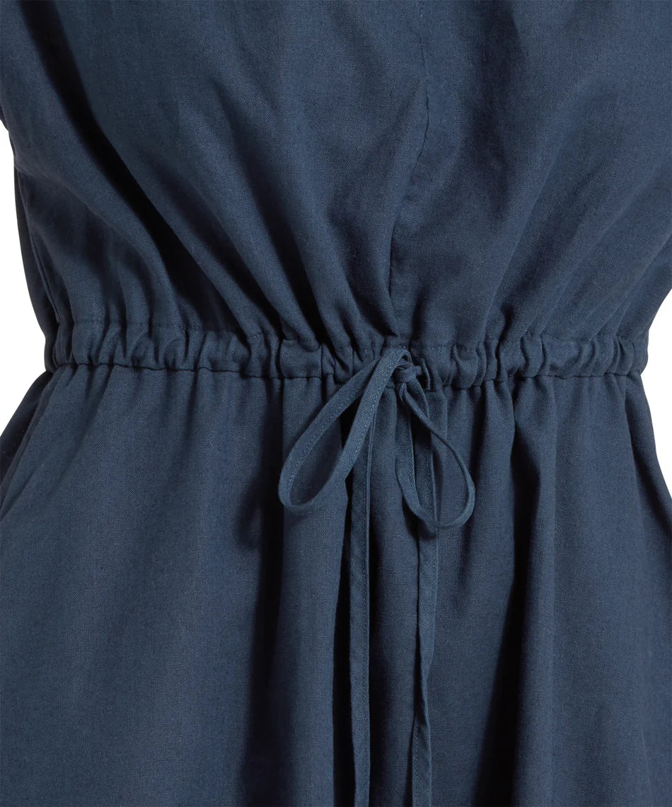 Schöffel Ladies, the Camelia Linen Dress in Dark Blueberry