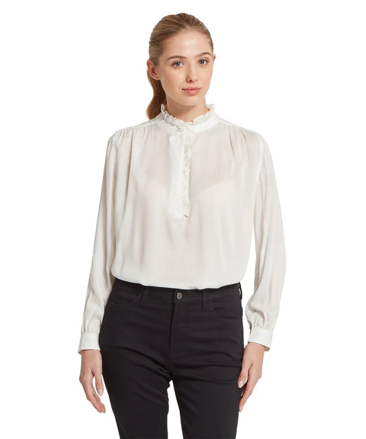 Schöffel, the Chelsworth Blouse in Soft White