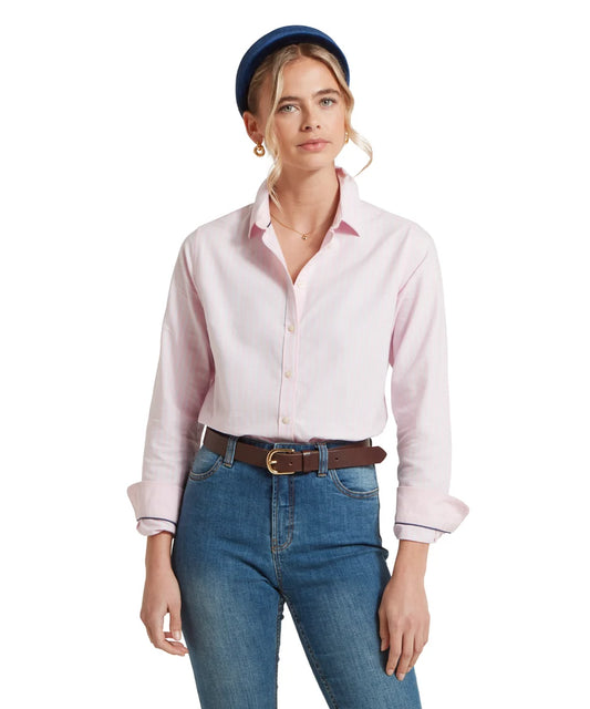 Schöffel, Cley Soft Oxford Shirt - (Pink/Blue Stripe)