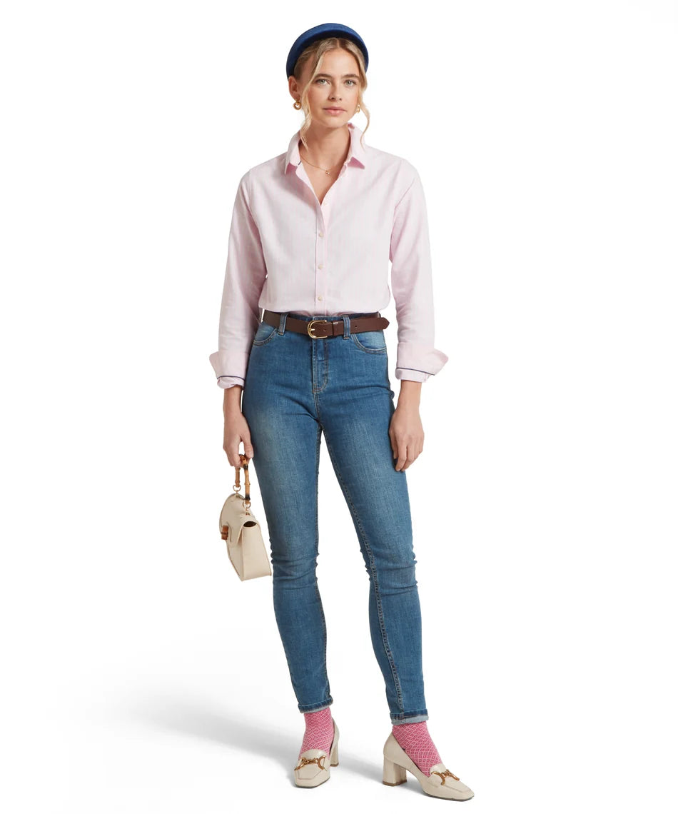 Schöffel, Cley Soft Oxford Shirt - (Pink/Blue Stripe)