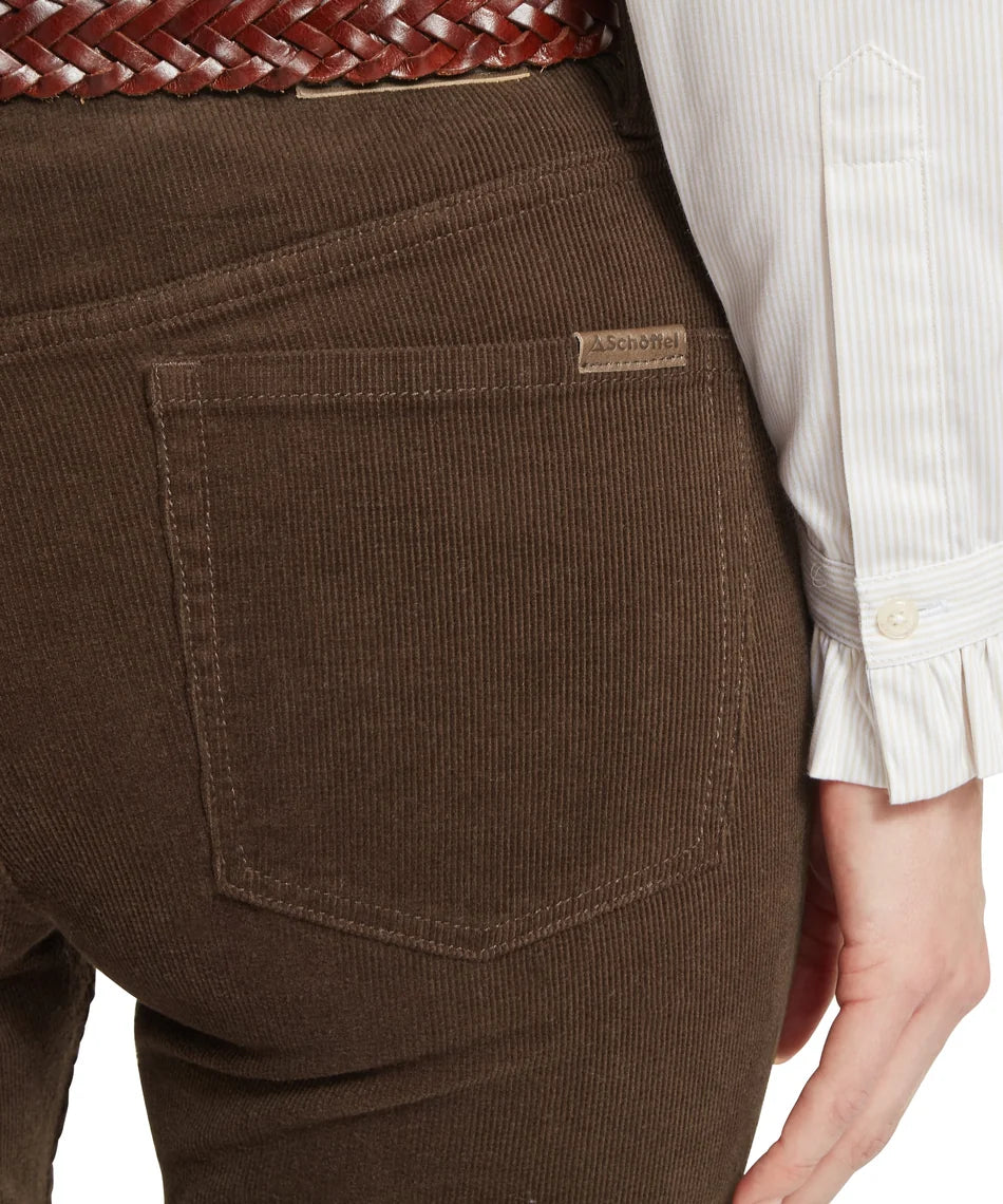 Schöffel, the Clover Cord Jean in Chocolate