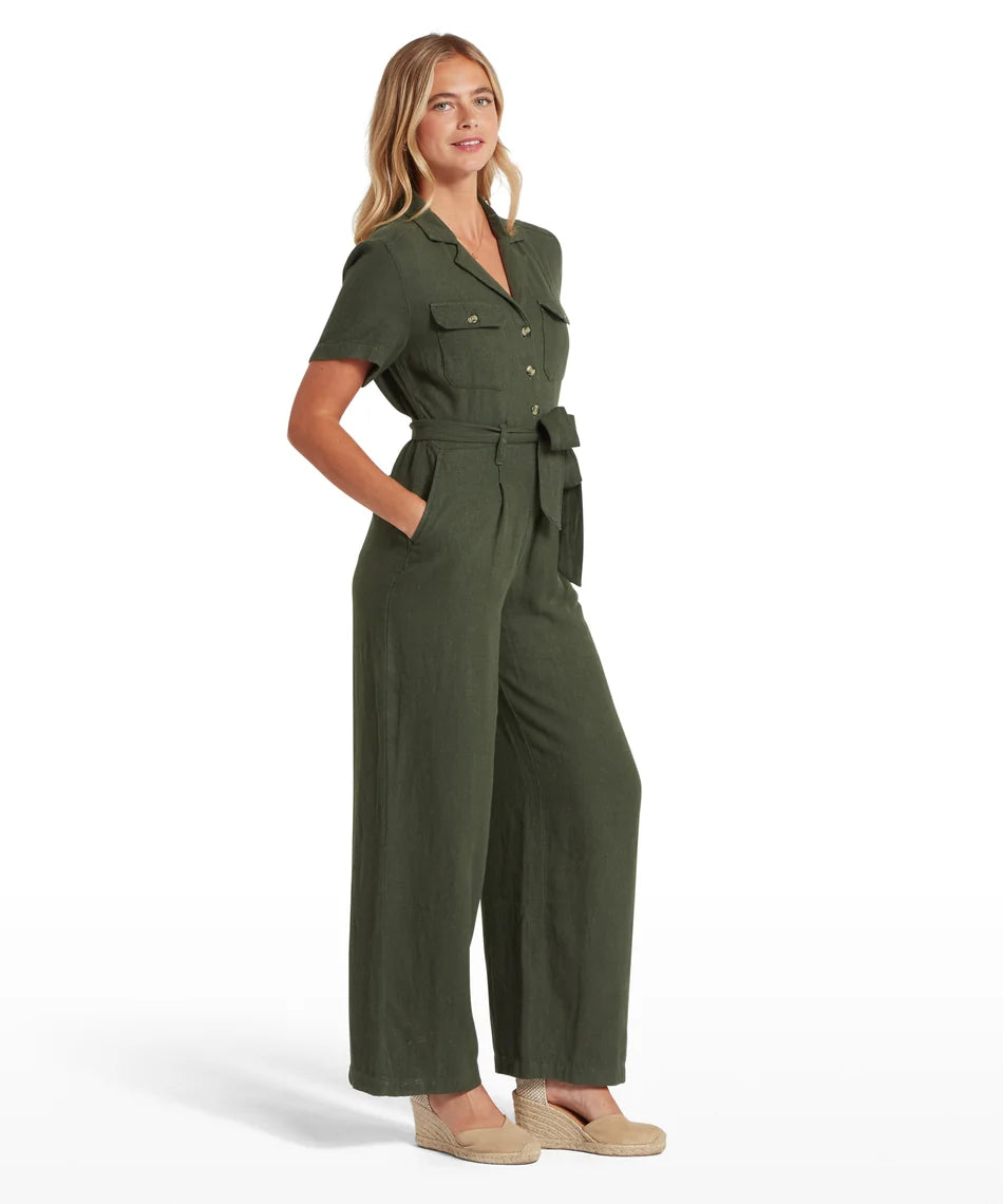 Schöffel Dress , the Daisy Jumpsuit (Beetle Green)