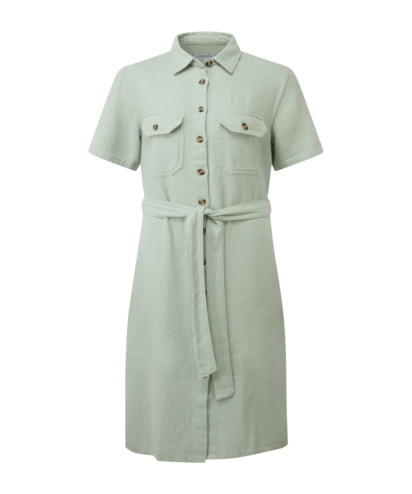 Schoffel Ladies, the Daisy Linen Dress in Aqua Grey