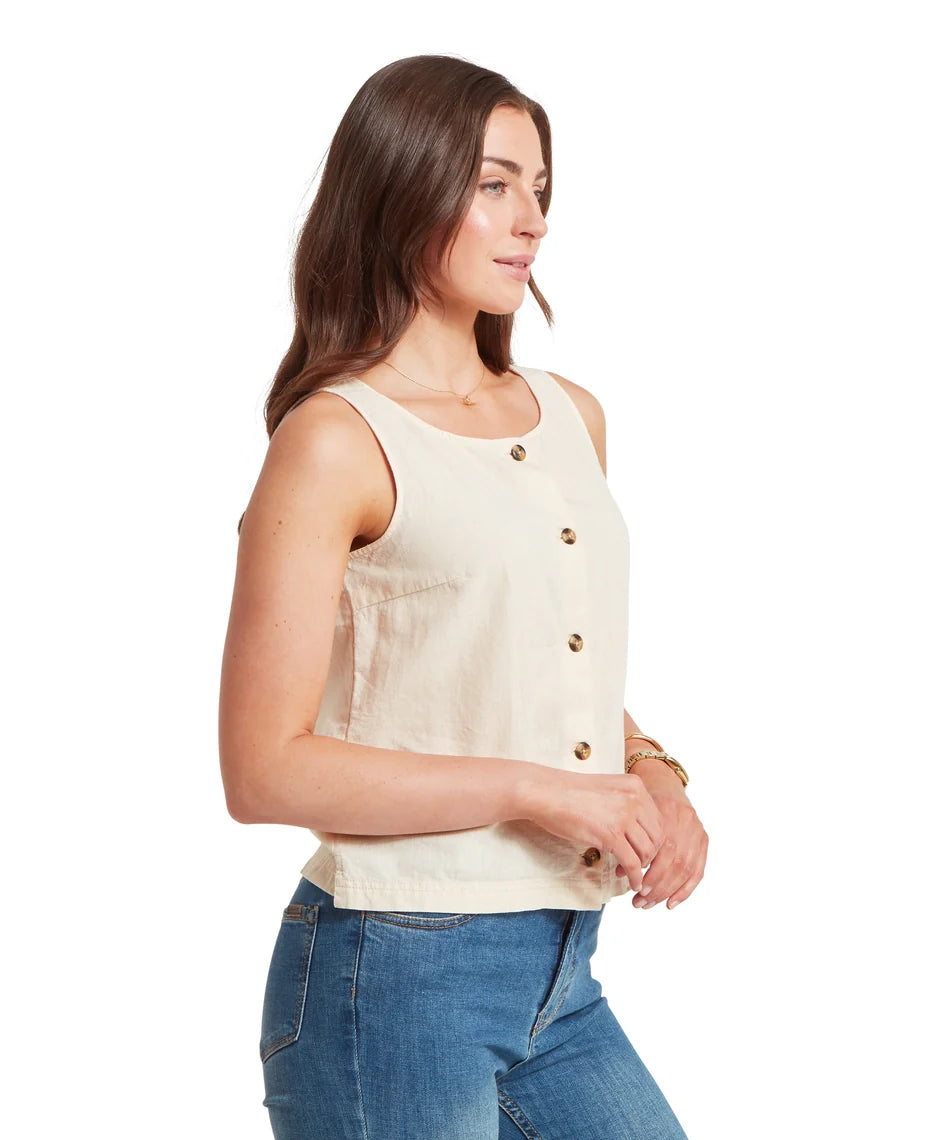 Schöffel Shirts , the Elsworth Linen Top (Oat)