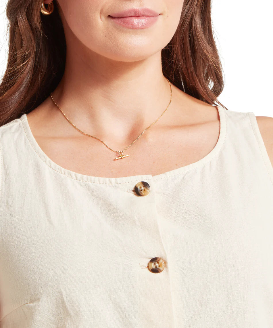 Schoffel Shirts , the Elsworth Linen Top (Oat)