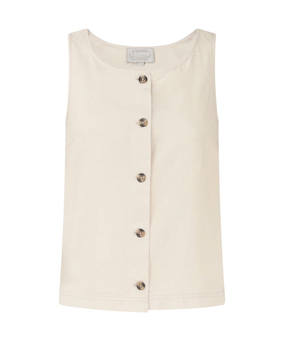 Schoffel Shirts , the Elsworth Linen Top (Oat)