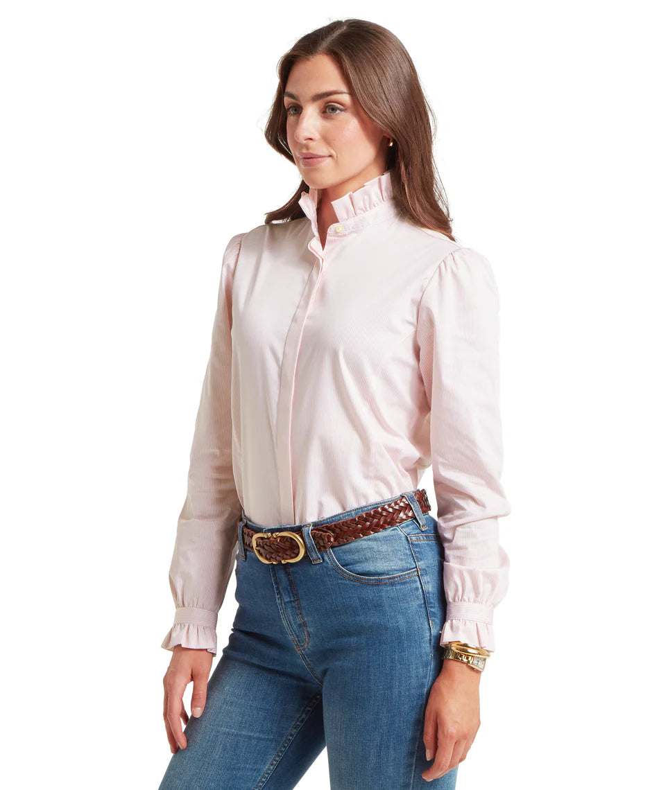 Schoffel Shirts , the Fakenham Shirt (Pink Stripe)