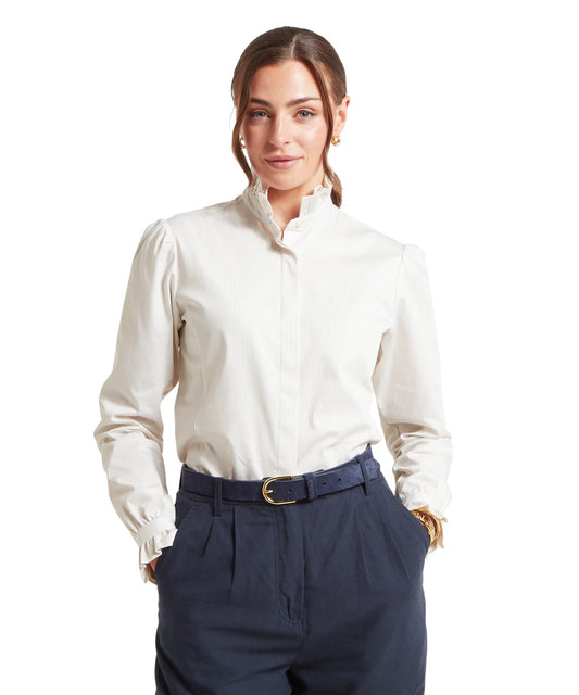Schoffel Shirts , the Fakenham Shirt (Linen Stripe)
