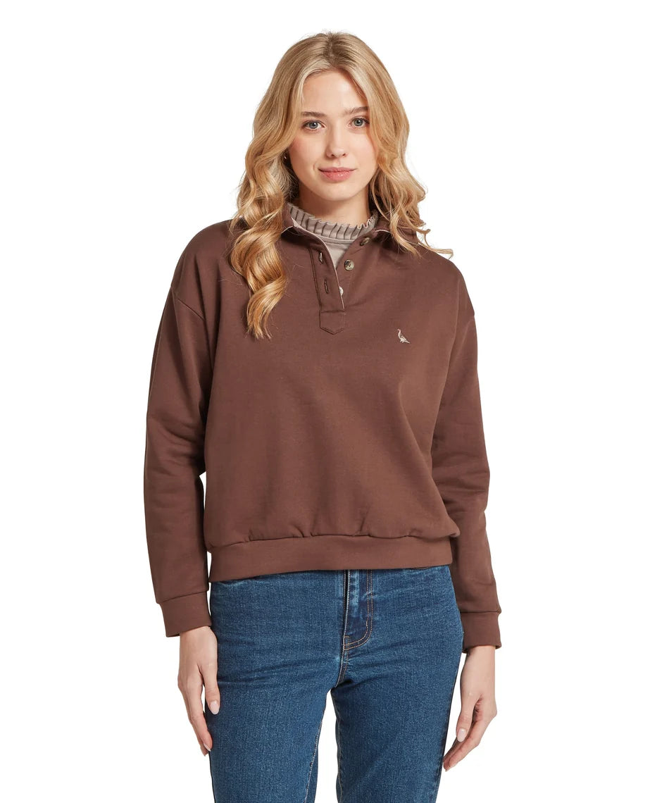 Schöffel, the Women'S Horseley Rugby Sweatshirt in Chocolate