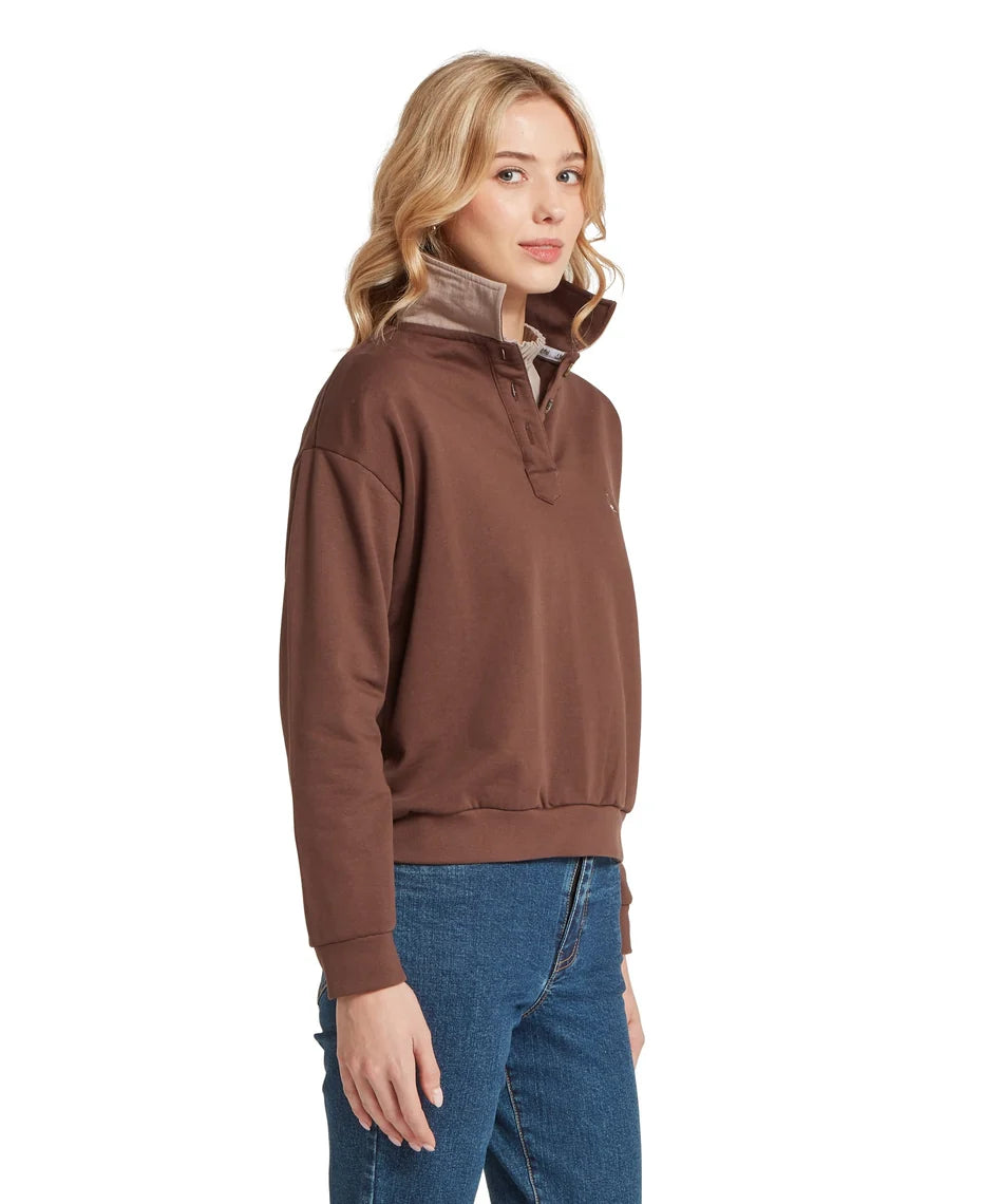 Schöffel, the Women'S Horseley Rugby Sweatshirt in Chocolate