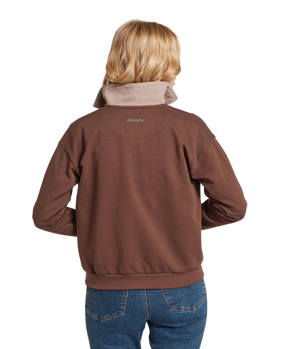 Schöffel, the Women'S Horseley Rugby Sweatshirt in Chocolate
