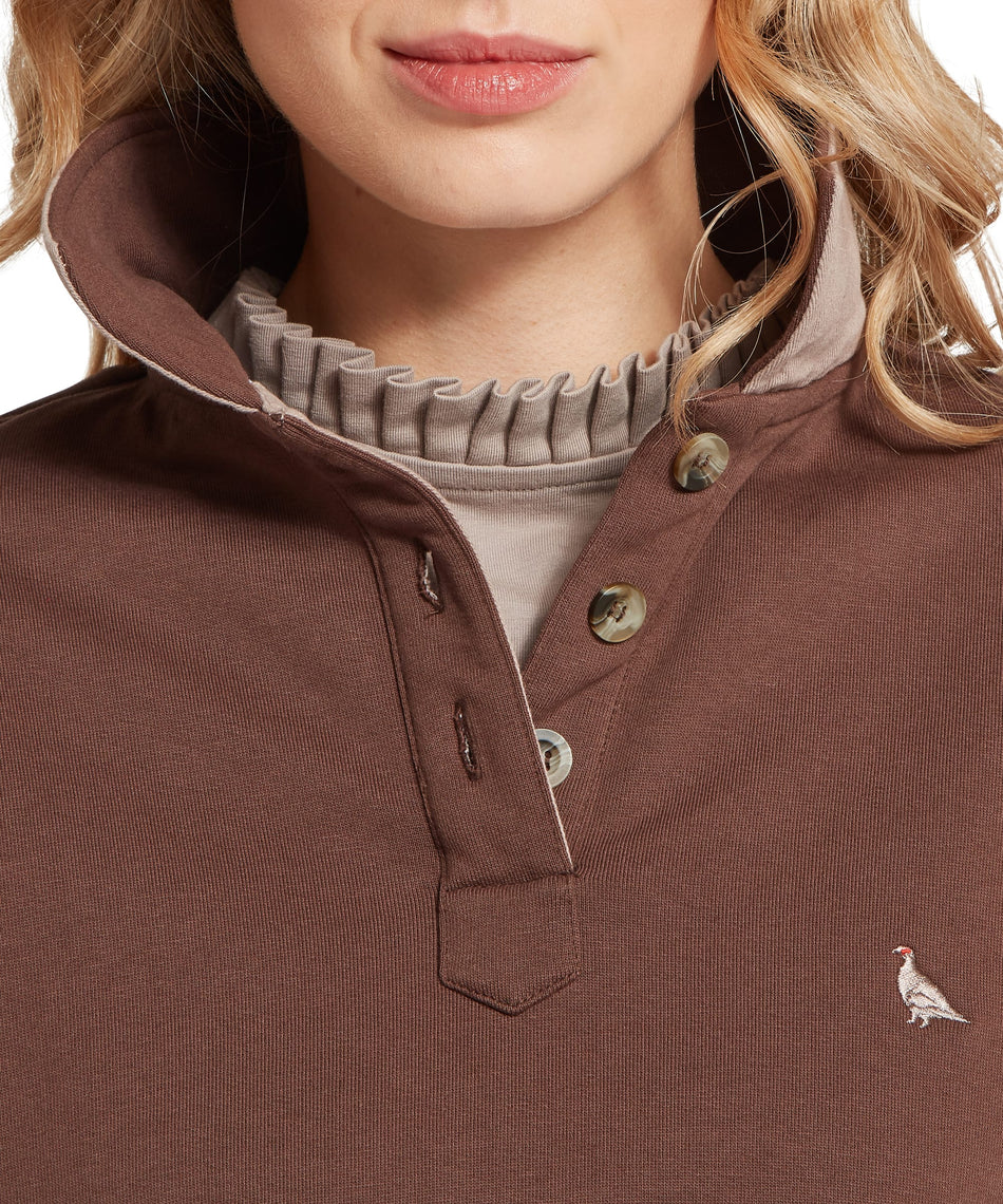 Schöffel, the Women'S Horseley Rugby Sweatshirt in Chocolate