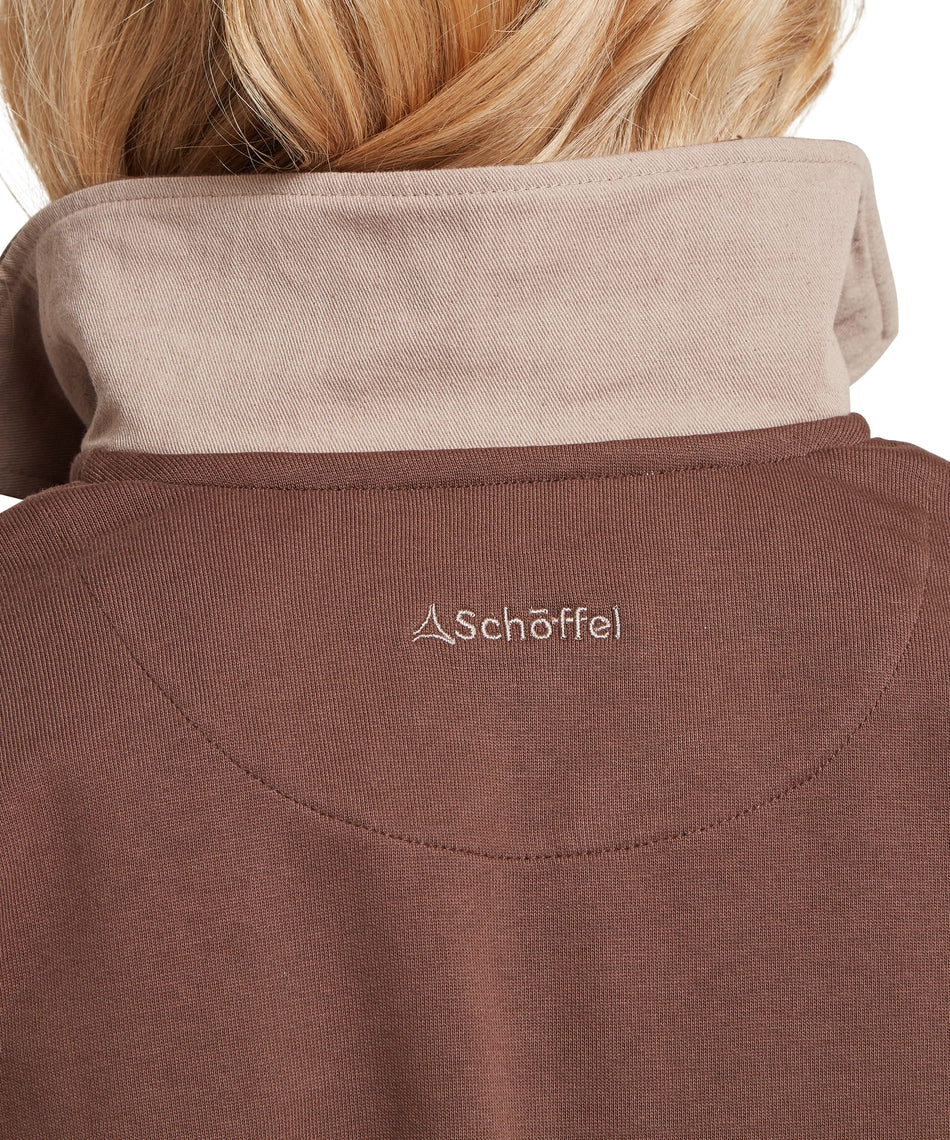 Schöffel, the Women'S Horseley Rugby Sweatshirt in Chocolate
