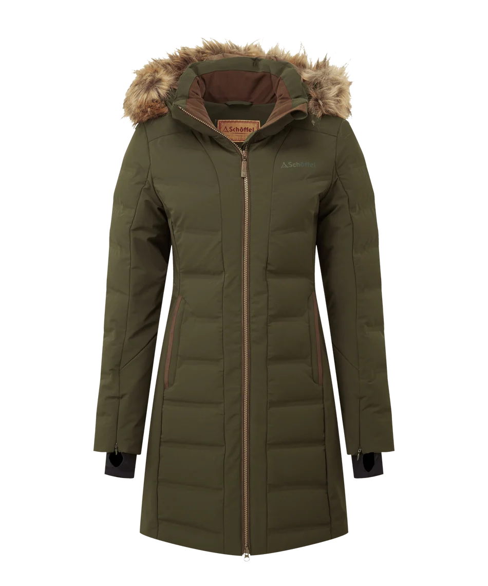 Schöffel, the Hurlingham Waterproof Down Coat in Forest