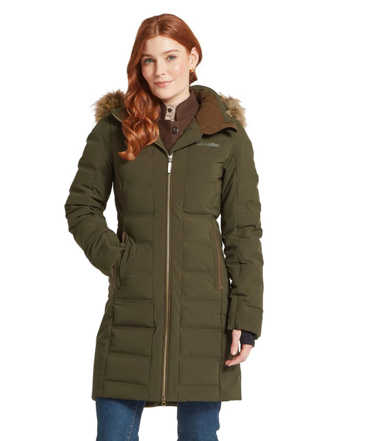Schöffel, the Hurlingham Waterproof Down Coat in Forest