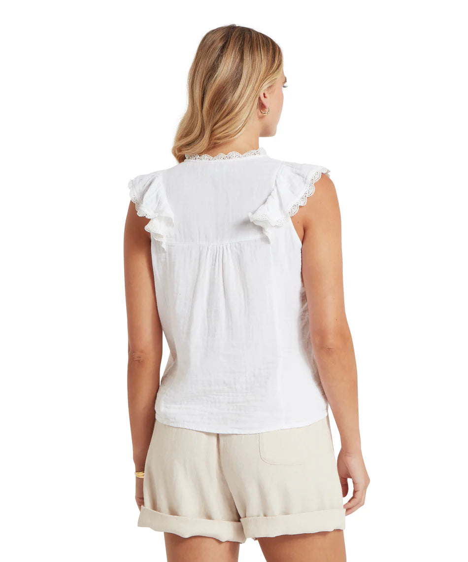 Schoffel Shirts , the Jasmine Blouse (Soft White)