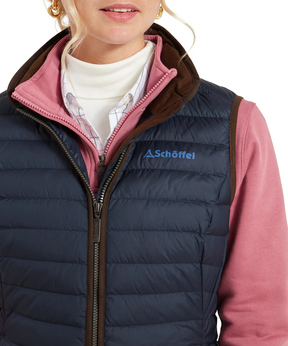Schoffel Ladies, The Launde Down Gilet (Petrol Blue-8983)