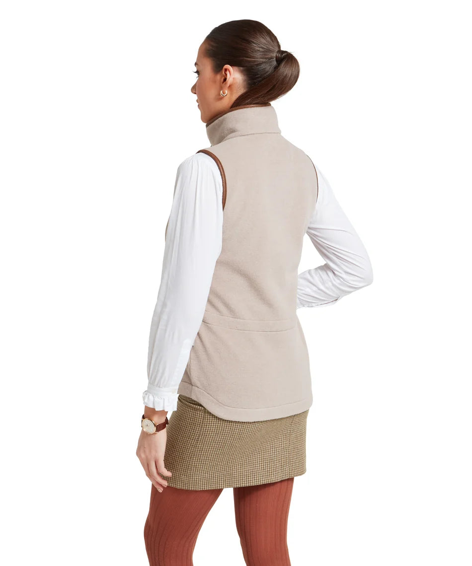 Schöffel Ladies Countrywear, the Lyndon II Fleece Gilet in Mushroom
