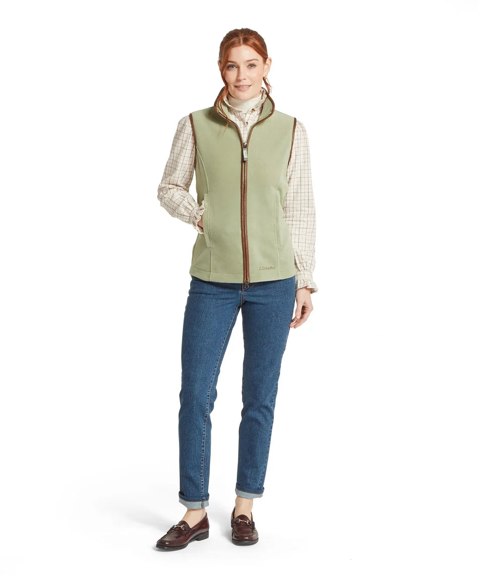 Schöffel, the Lyndon Ii Fleece Gilet in Sage Green