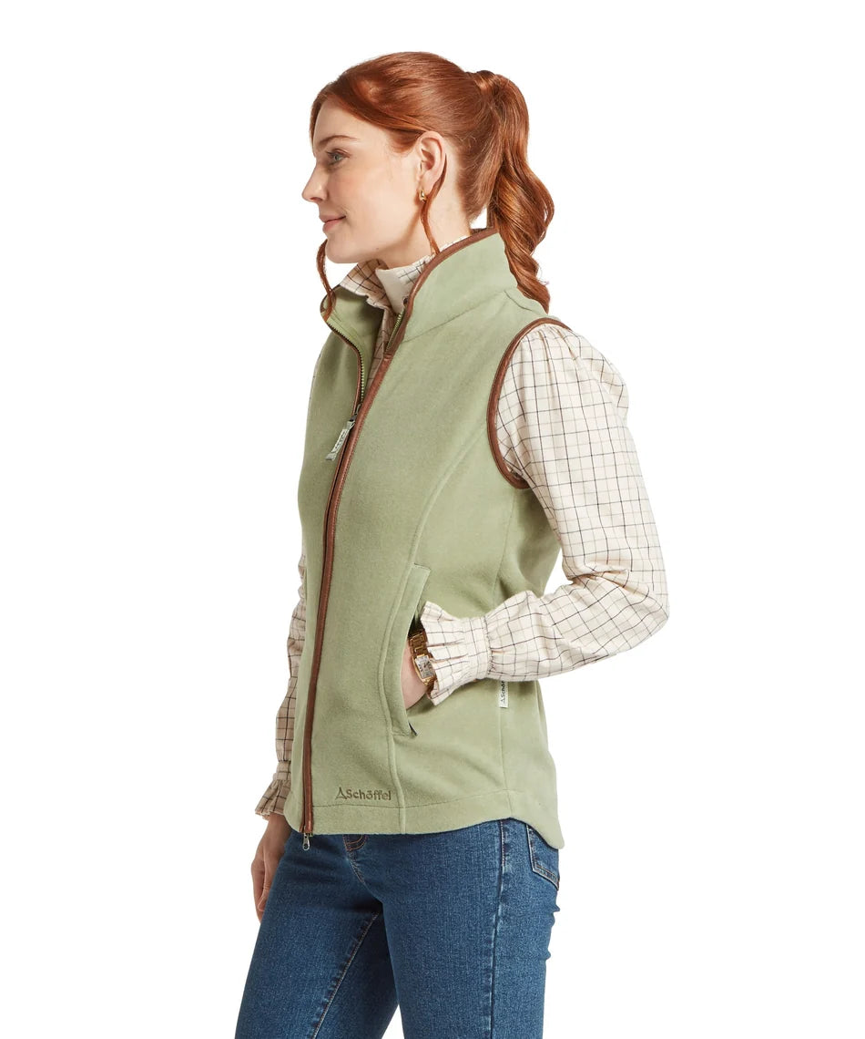 Schöffel, the Lyndon Ii Fleece Gilet in Sage Green