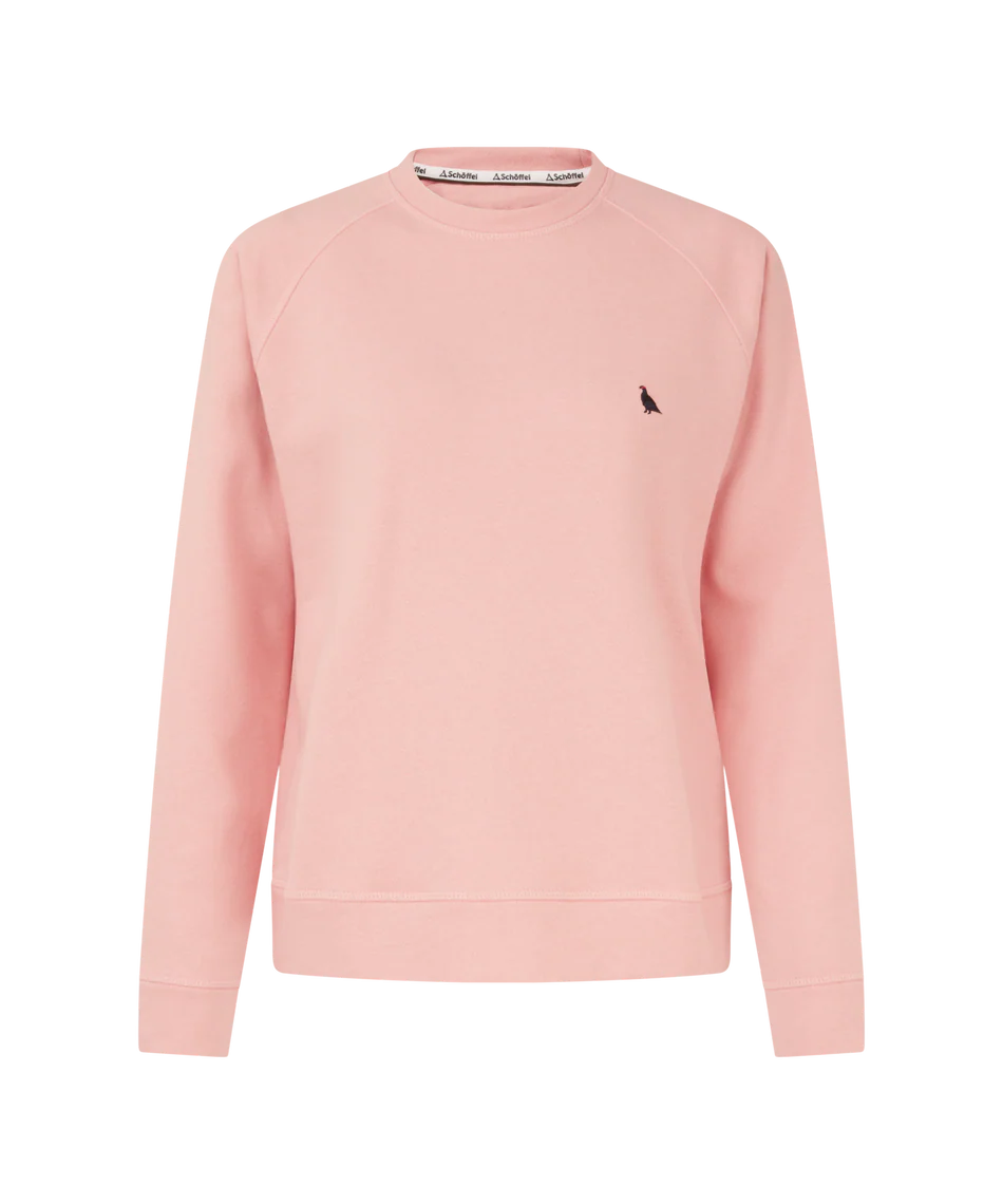 Schoffel Knitwear , the Newberry Sweatshirt (Pale Rosé)