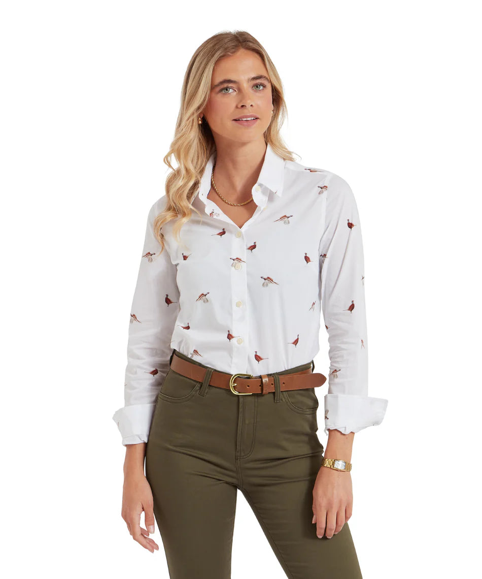 Schoffel Shirts , the Norfolk Shirt (Pheasant Print)