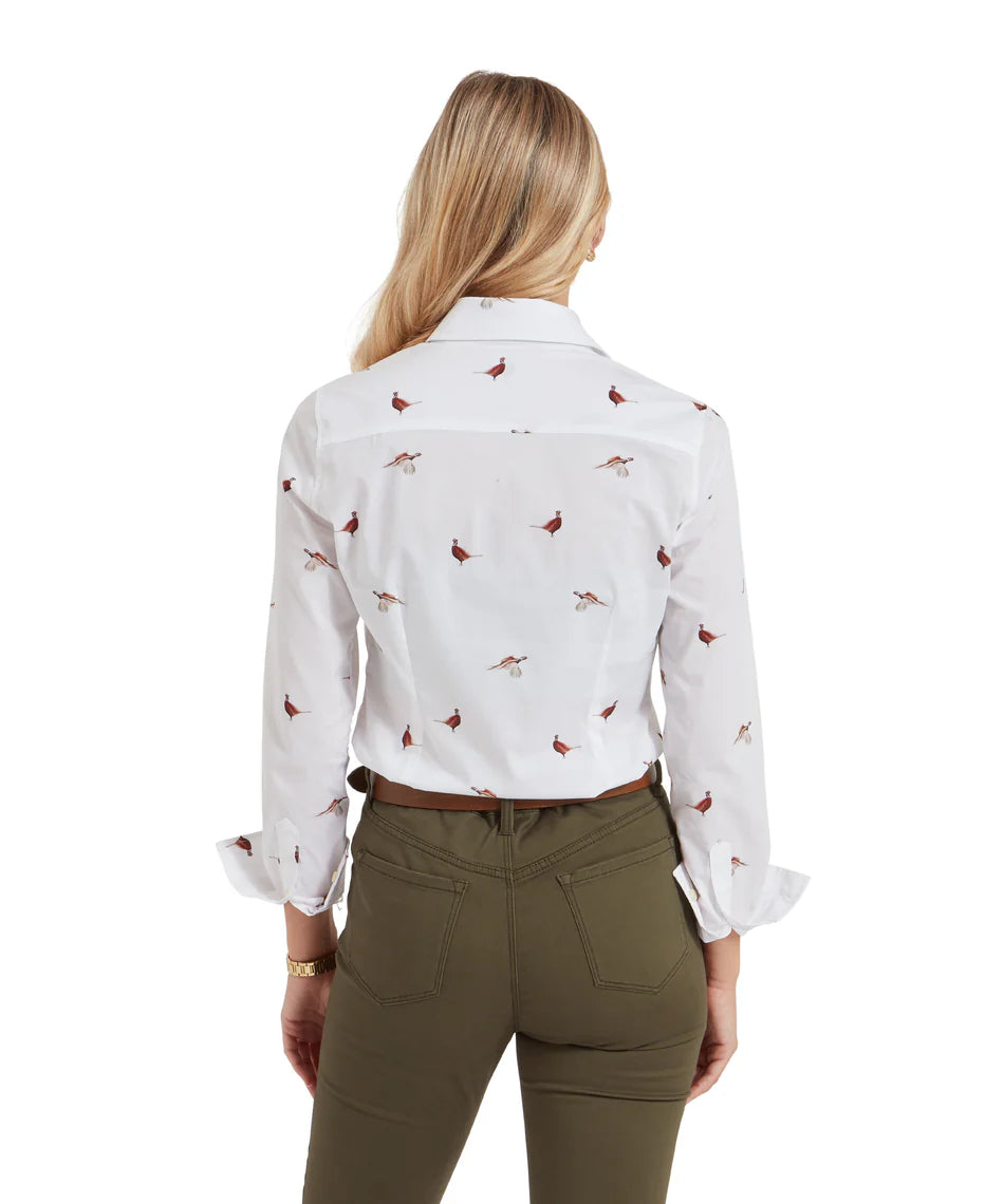 Schoffel Shirts , the Norfolk Shirt (Pheasant Print)