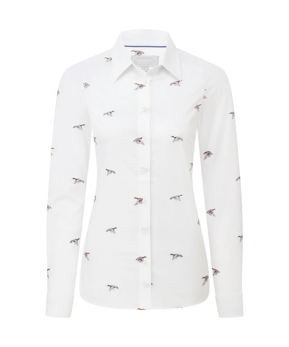 Schöffel, the Norfolk Shirt in Painted Mallard