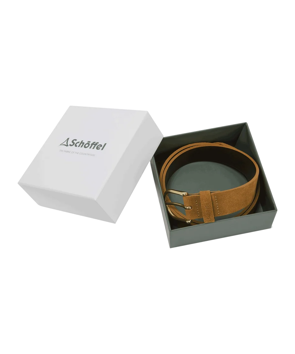 Schöffel, the Padley Suede Belt in Camel