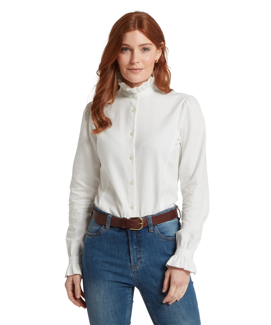 Schöffel Ladies Countrywear, the Sheringham Shirt in White