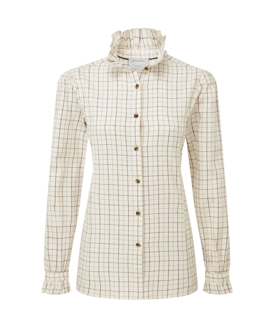 Schöffel, the Sheringham Shirt in Beetroot Check