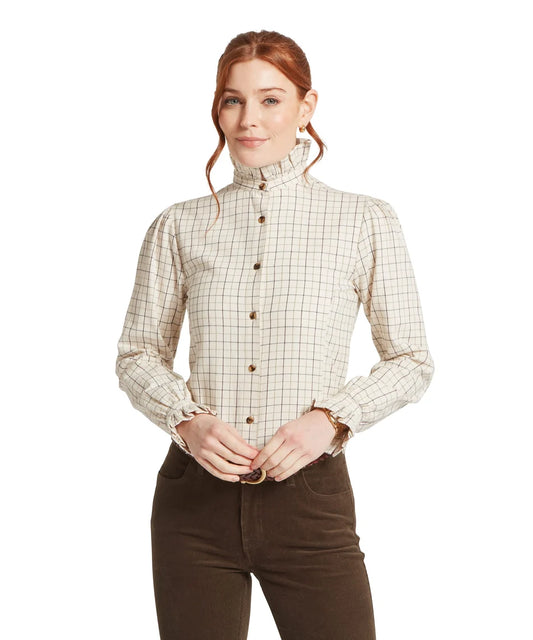Schöffel, the Sheringham Shirt in Beetroot Check