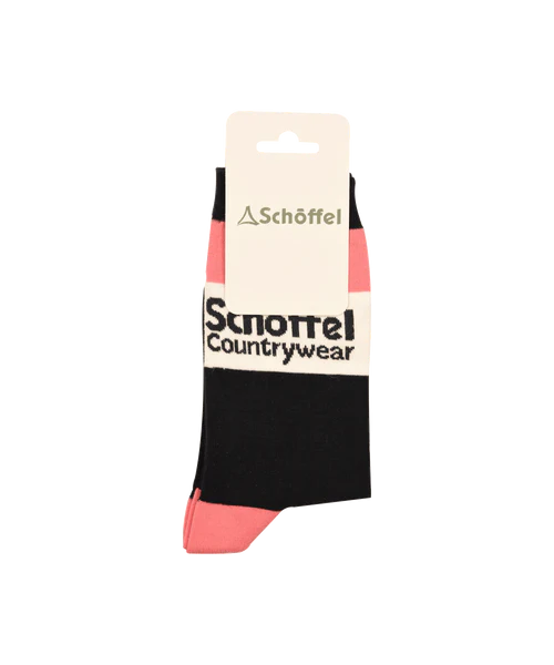 Schoffel Accessories , the Women'S Single Cotton Sock (Pink Heritage)
