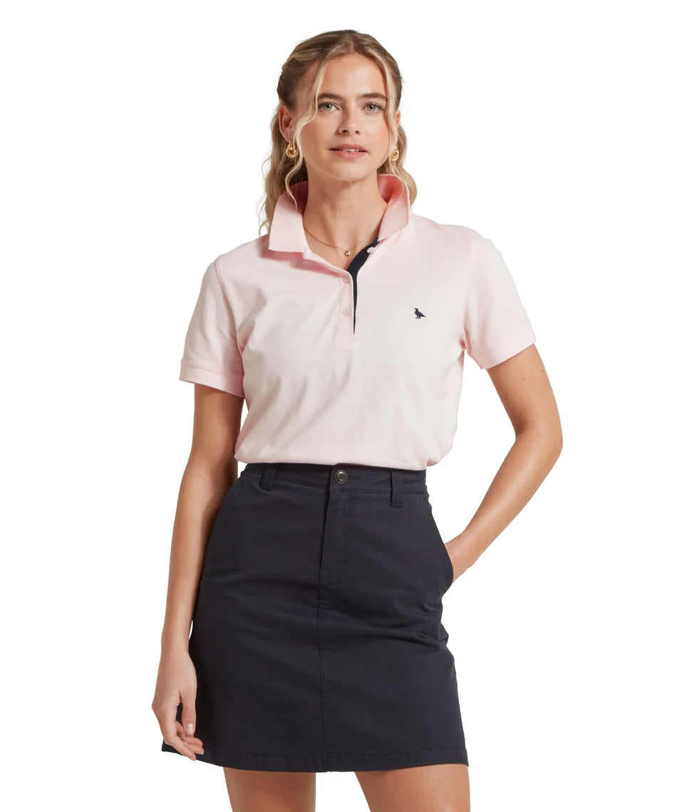 Schöffel Polo Shirts , the Women'S St Ives Polo Shirt (Pale Pink)