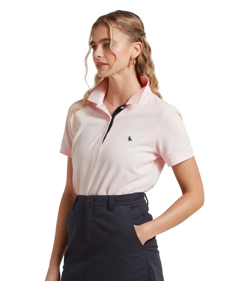 Schöffel Polo Shirts , the Women'S St Ives Polo Shirt (Pale Pink)