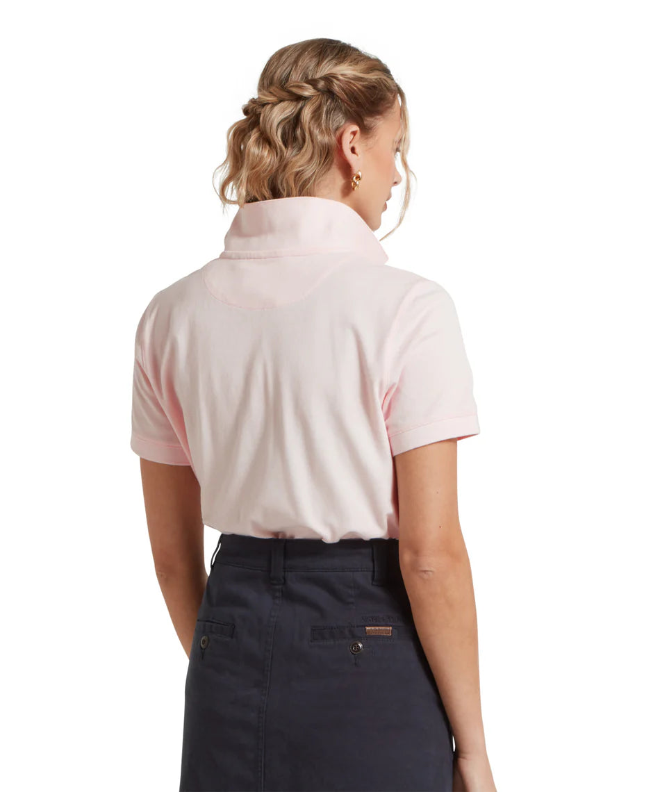 Schoffel Polo Shirts , the Women'S St Ives Polo Shirt (Pale Pink)