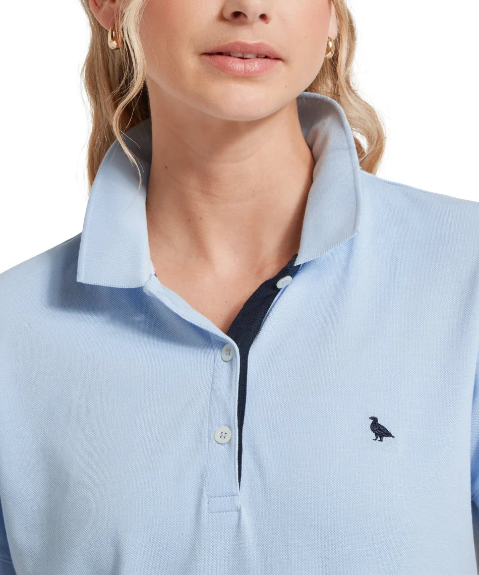 Schöffel Polo Shirts , the Women'S St Ives Polo Shirt (Sky Blue)