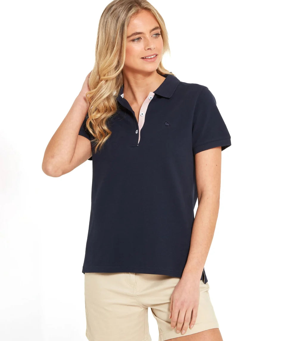 Schöffel Polo Shirts , the Women'S St Ives Polo Shirt (Navy)