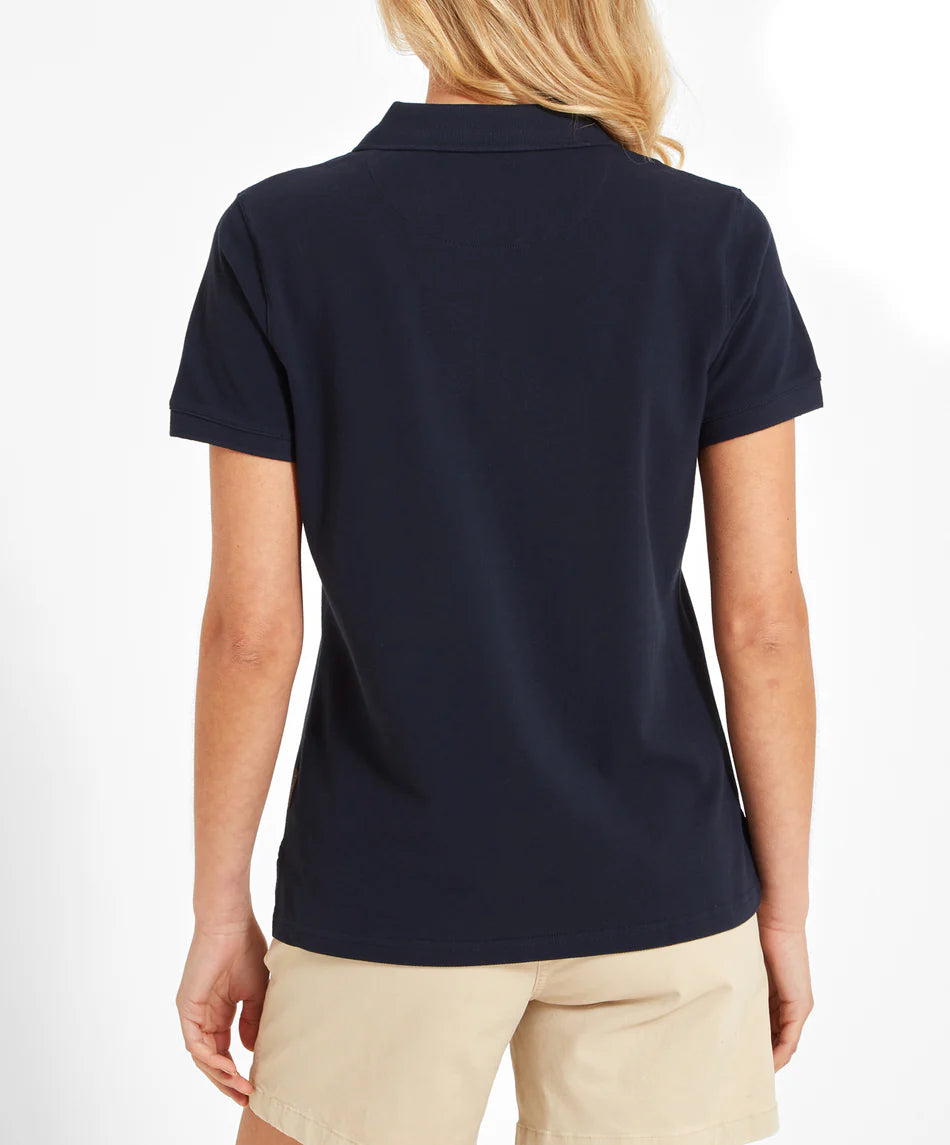 Schoffel Polo Shirts , the Women'S St Ives Polo Shirt (Navy)