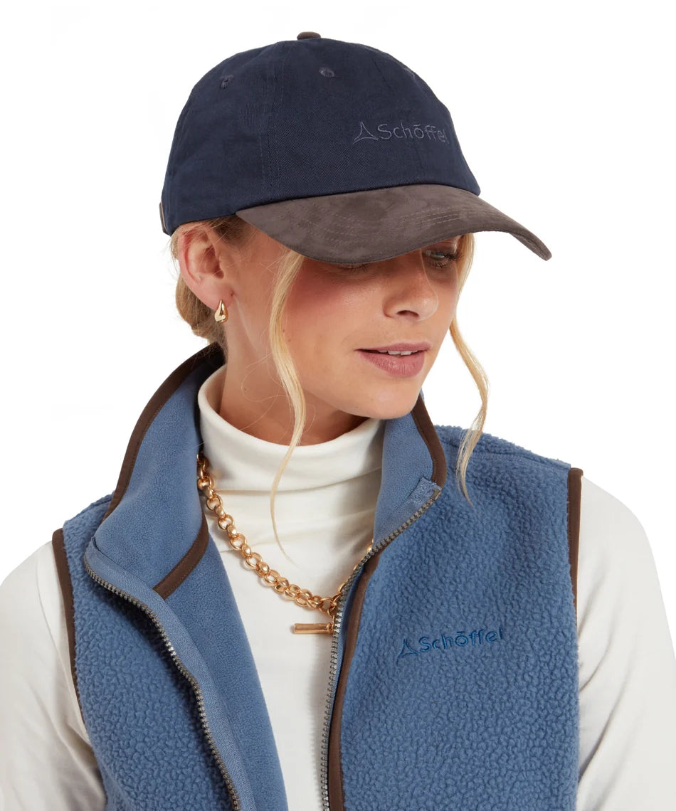 Schöffel Ladies Countrywear, the Thurlestone Cap in Navy