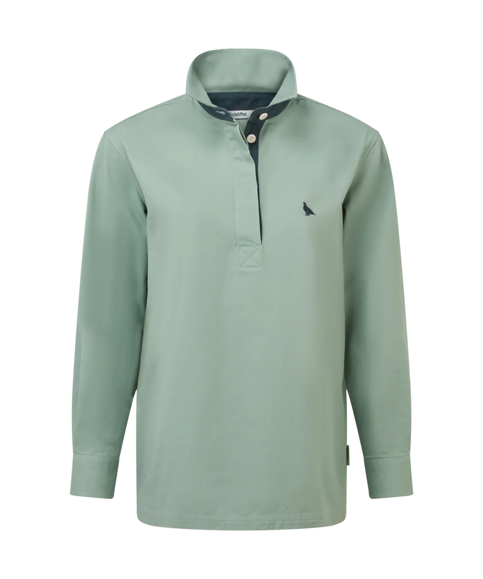 Schoffel Shirts , the Treloyhan Deck Shirt (Surf Blue)