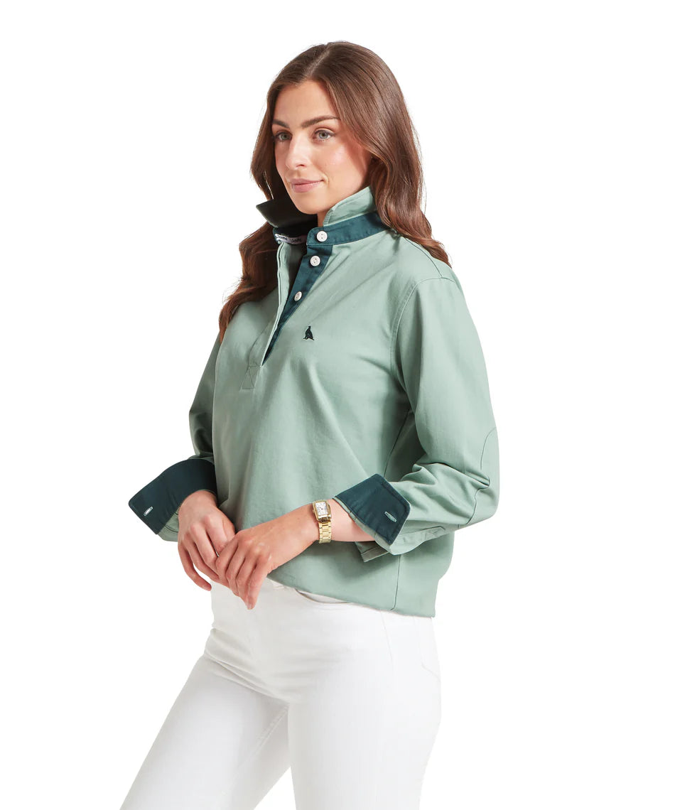 Schoffel Shirts , the Treloyhan Deck Shirt (Surf Blue)