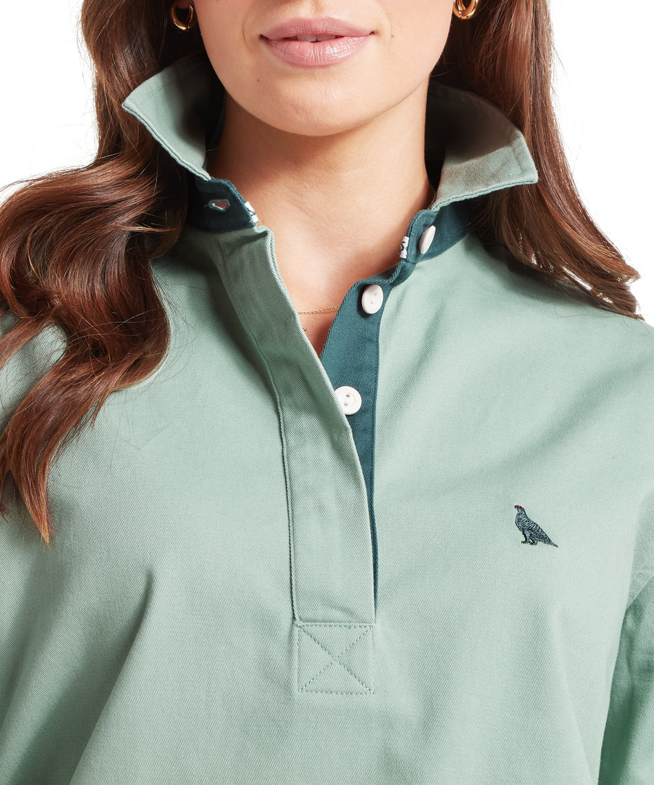 Schoffel Shirts , the Treloyhan Deck Shirt (Surf Blue)