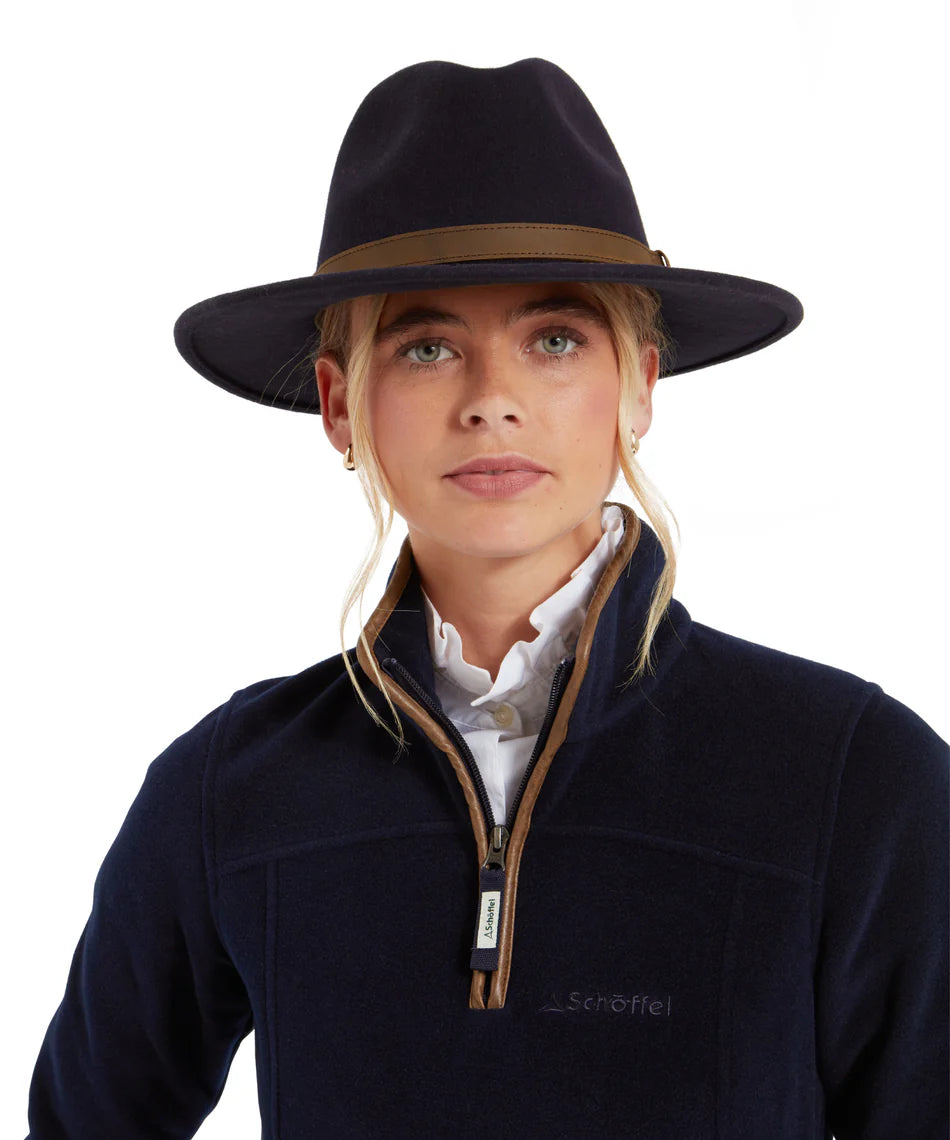 Schoffel Accessories , the Willow Fedora Ii (Navy)