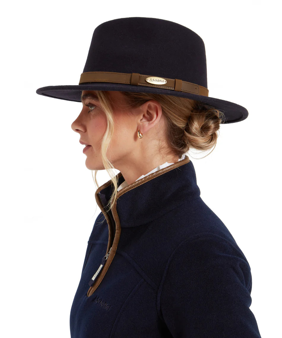 Schoffel Accessories , the Willow Fedora Ii (Navy)