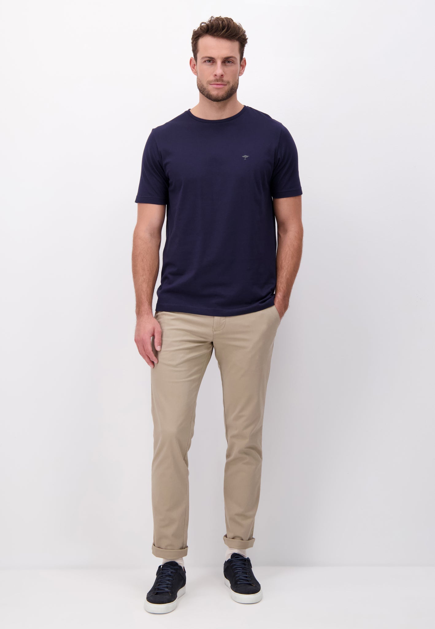 Fynch Hatton T-Shirt, Basic (NAVY)