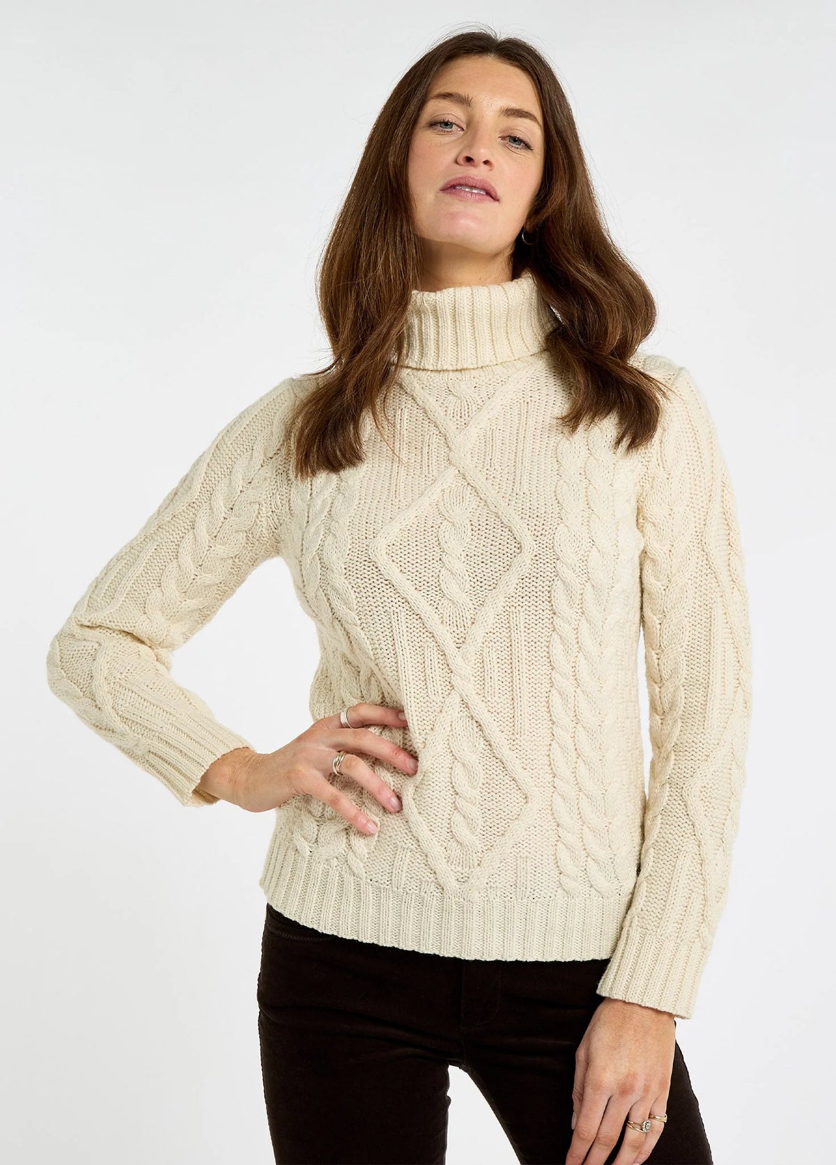 Dubarry of Ireland Knitwear, the Somers in Cream
